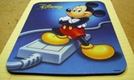 Disney Stunt Island, mouse pad with Micky Mouse on it 1992 video game for DOS