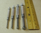 Lufkin 78-S adjustable Small Hole Gage Machinist, half-ball, used 4-piece Tool Set, with pouch.