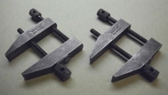 Lufkin 910B small parallel metal clamps (2) 1 pair.