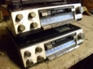Sanyo car stereo FT-1405 Audio Spec AM FM Cassette under dash,each need repair,slide mounts included